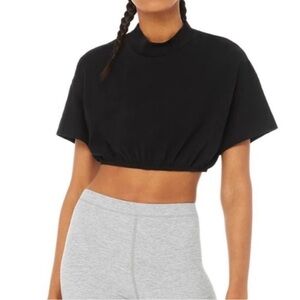 Alo Yoga Mock Neck Crop Top